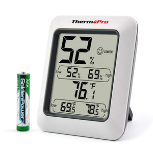 Temperature Humidity Monitor, Humidity Gauge With Alarm Clock